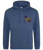 Airforce blue hoodie, front
