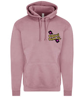 Dusty pink hoodie, front