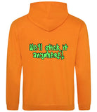 Orange crush hoodie, back