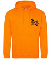 Orange crush hoodie, front