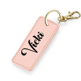 Leather Look Key Clip